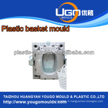 Fabrication de moules en plastique expérimenté Ménagère Panier d&#39;achat en plastique Moule à injection Huangyan Chine